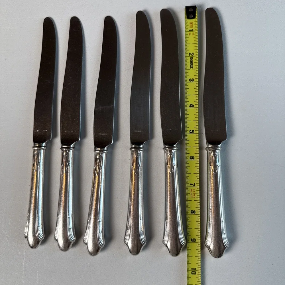 Gorham Silver Plate LADY CAROLINE Dinner Knives 1933 9-1/4
